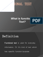 Short Functional Text