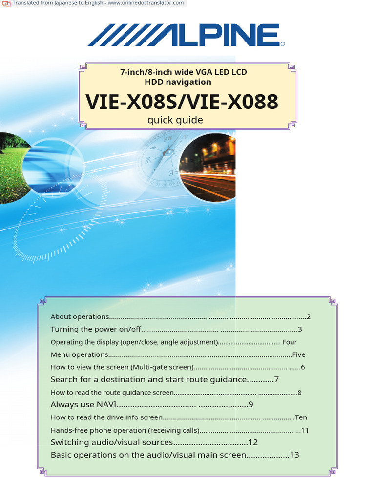 VIE-X08S/X088 Quick Operation Guide | PDF | Telephone | Mobile Phones