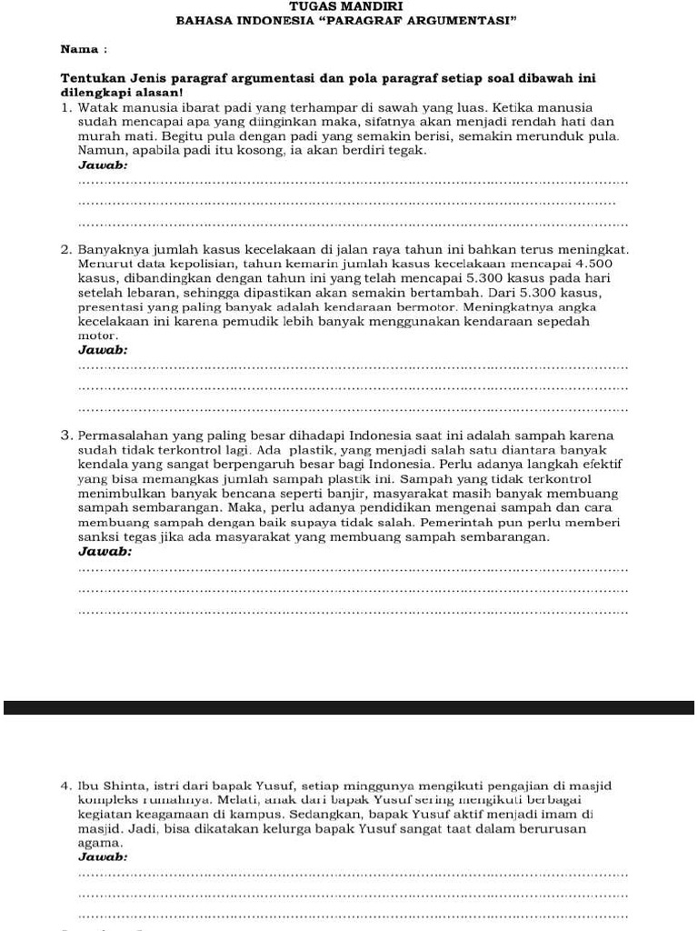 Tugas Bahasa Indonesia | PDF