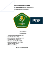 MAKALAH Kewirausahaan Laporan Hasil Penjualan Prosuk p5 (Tape Ketan) Kelas VII