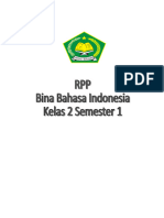 RPP Bahasa Indonesia Kelas 2 Semester 1 Mim Karanganyar 2013 2014