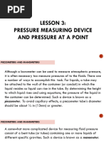 Pressre Measuring Devices