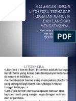 Halangan Unsur Litosfera Terhadap Kegiatan Manusia Dan Langkah