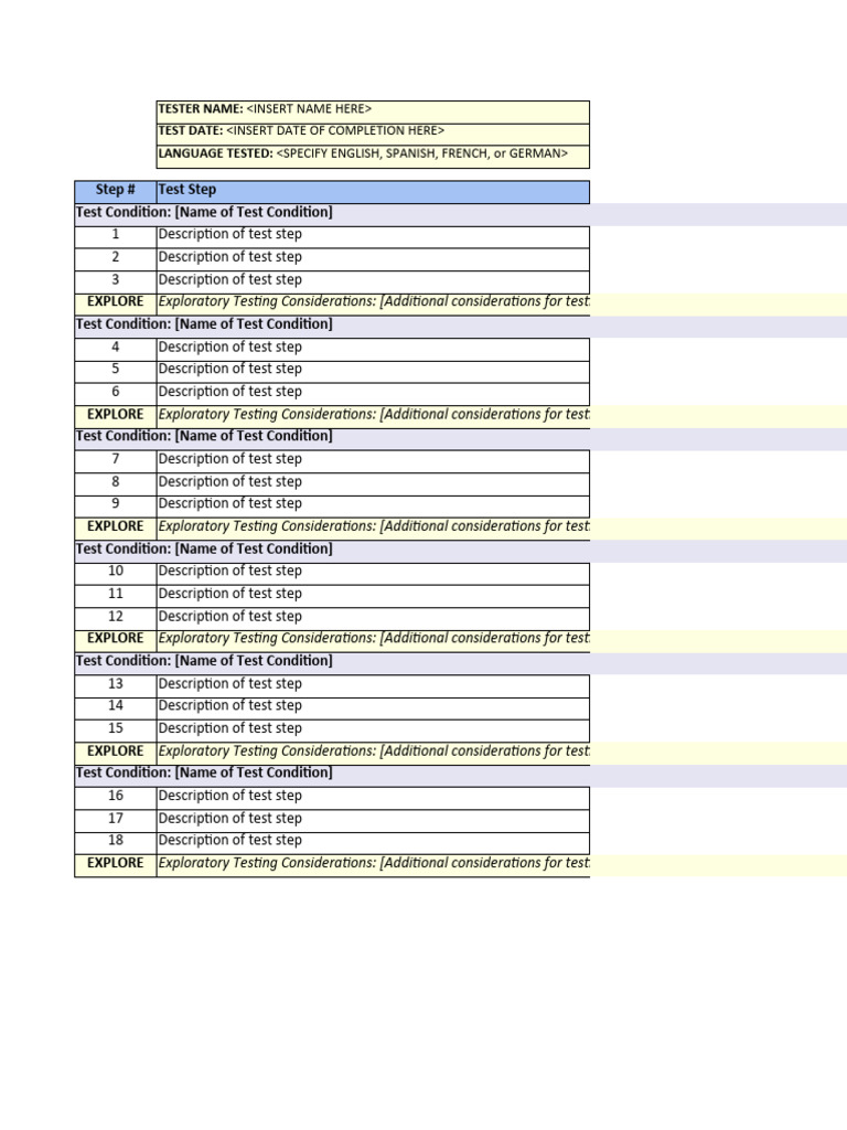 Detailed Test Steps & Conditions | PDF | Evaluation | Computer Science
