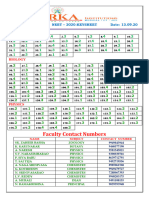 Code E4 Keysheet