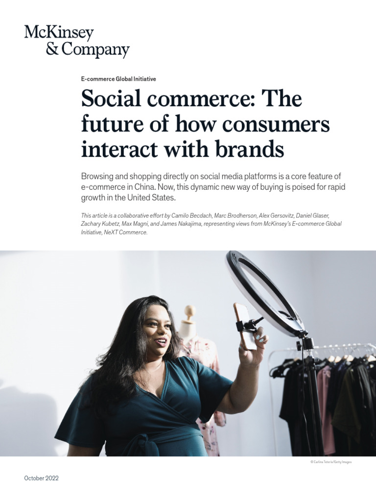 Social Commerce The Future Ofhow Consumers Interact With Brands Pdf