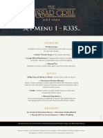 Hussar Grill Set Menu 2