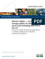 BS EN 50525-2-21-2011 Low Voltage Energy Cables of Rated Voltages