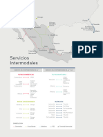 Mapa Ferromex Servicio Intermodal