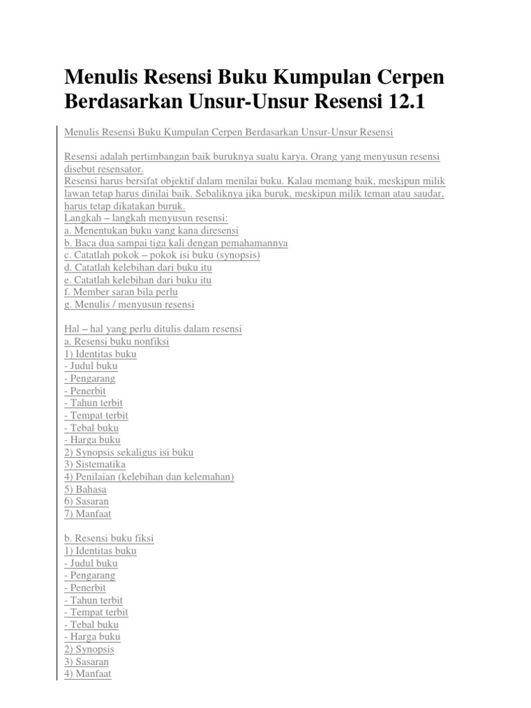 Contoh Cerpen Beserta Pengarangnya Mosaicone