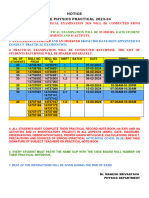 NOTICE - Practicals