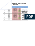 Jadwal Ujian Sekolah 