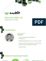 2020 - 04 - Introduction To Kubernetes RBAC