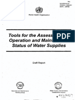 Tools For The Assessment of Operation and Maintenance Status of Water Supplies