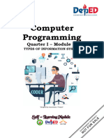 STE Computer Programming Types of Information System Q1 MODULE 3