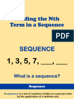 M5 Finding The NTH Term in A Sequence