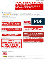 No Parking Driveway Sign - Google Search