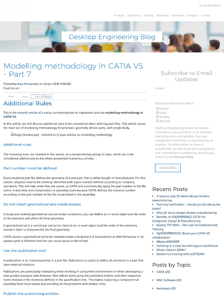 Modelling Methodology in CATIA V5 - Part 7 | PDF