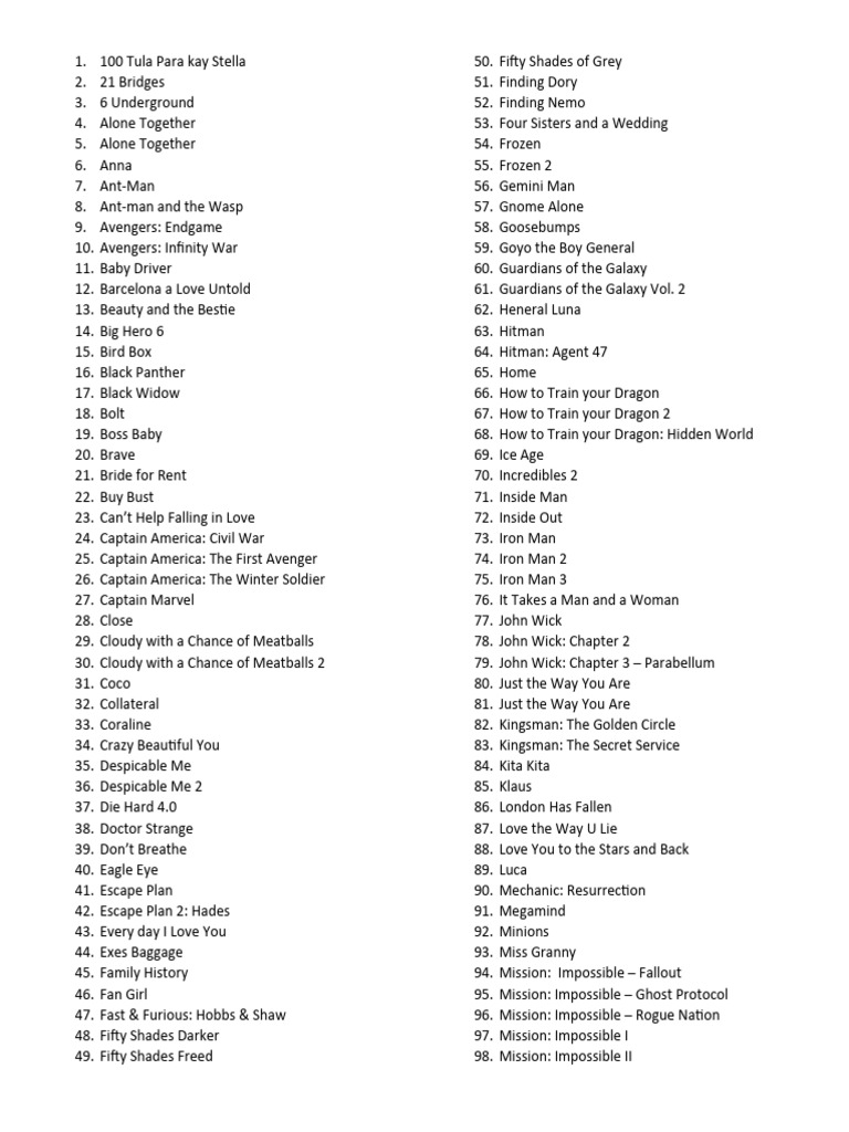 Movies | PDF