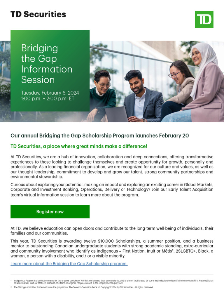 Bridging The Gap - Flyer (EN) (2401) | PDF
