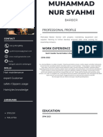 White Black Simple Resume Template