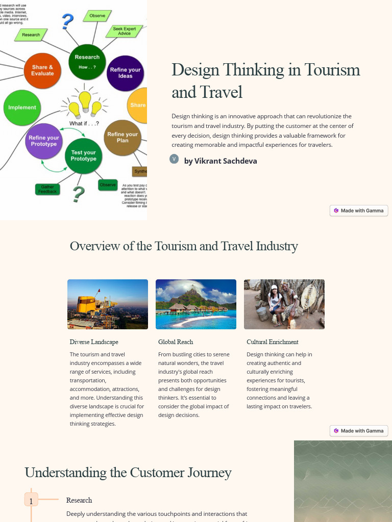 Design Thinking in Tourism Services | PDF | Design Thinking | Human ...
