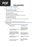 Data Questions