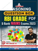 Seating Arrangement & Puzzle (PDF) - RBI Grade 'B'