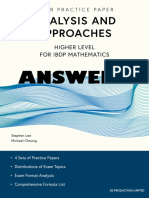 Analysis and Approaches For IBDP Mathematics HL - ANSWERS - Lee and Cheung - SE Production 2021