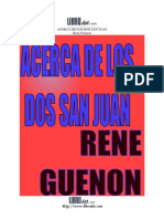 Guenon, Rene - Acerca de Los Dos San Juan