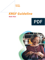 Neck Pain Practice Guidelines 2016