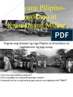 Ugnayang Pilipino-Amerikano at Kasunduang Militar