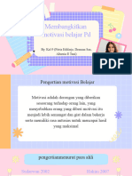 Membangkitkan Motivasi Belajar PD: By. Kel 9 (Fitria Edifarja. Desman Sae, Altarsia E Tani)