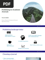 Publishing in Academic Journals - T&F