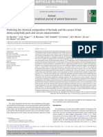 Predicting The Chemical Composition of The Body An