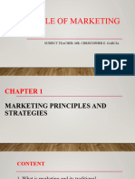 Chapter 1 Principle of Marketing and Strategies 1