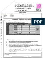 Full Syllabus Test-34: DATE: 18-04-2023