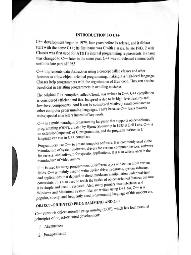 Introduction To C++ | PDF