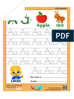 243 Free Printable Worksheets For Kids Alphabet Letter Aa Tracing