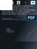 Análise Do Sistema Carbonato em Estuários Do Estado de Alagoas, Brasil (Rios Manguaba, Tatuamunha, Camaragibe E Santo Antônio Grande)