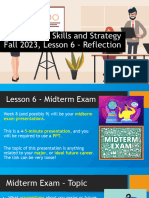 Copy of Copy of Presentation Skills and Strategy - Lesson 6, Reflection & PPTs