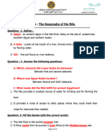 The Geography of The Nile, Worksheet (Modified)