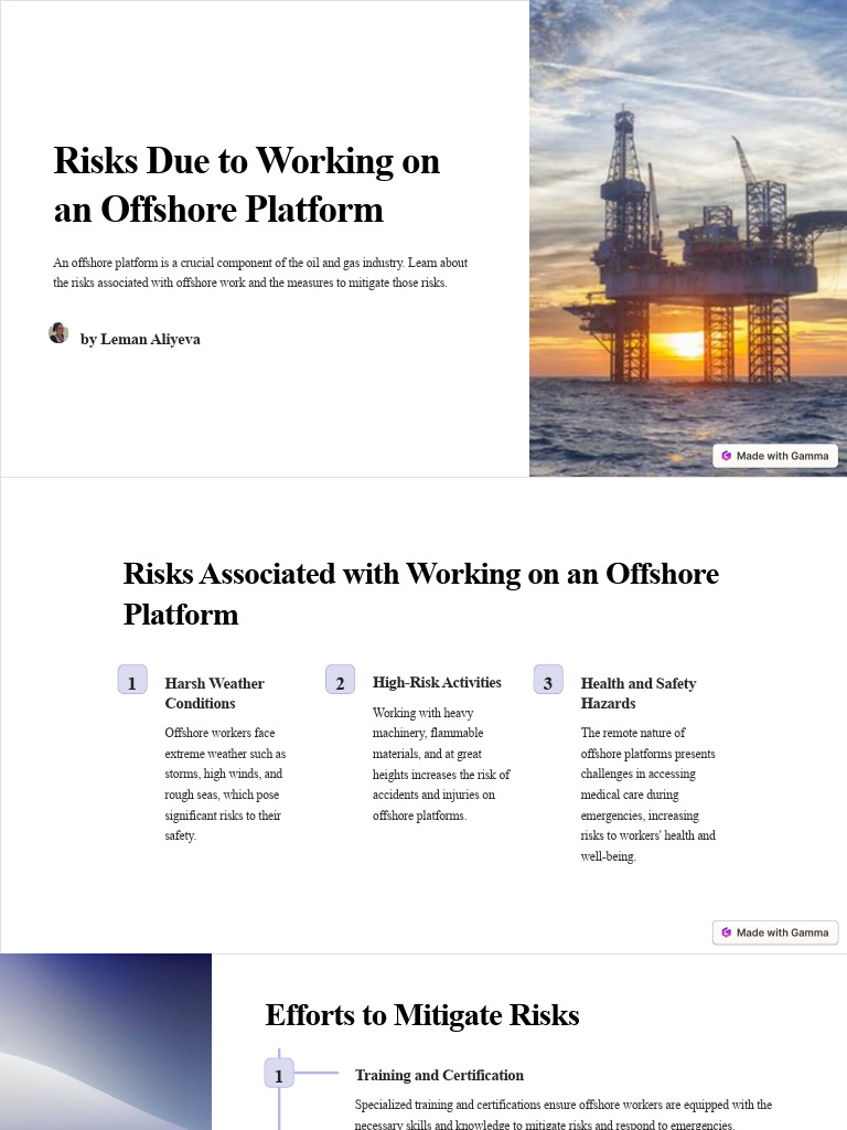 Offshore Platform Risk Management | PDF | Safety | Risk