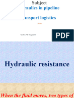 11hydraulics in Pipeline Transport Logistics