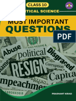 POLITICAL SCIENCE Most Important Questions (Prashant Kirad)