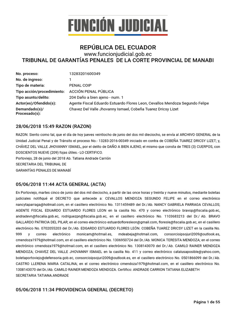 Expel 13283201600349 18709837 02082023 | PDF | Jurisdicción | Debido al ...