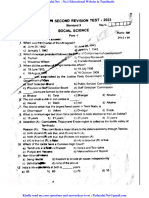 10th Social Science EM 2nd Revision Exam 2023 Original Question Paper Thiruvallur District English Medium PDF Download