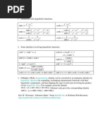 Chapter 1-Hyperbolic Function