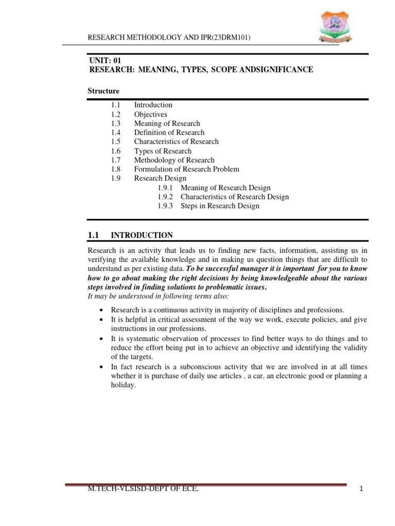 RM &ipr Notes | PDF | Methodology | Scientific Method