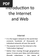 Internet and Web